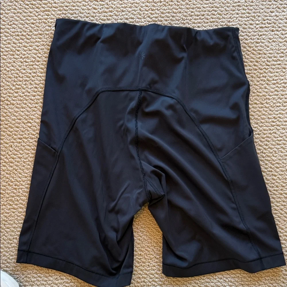 Athleta Women's Sleek Black Bike Shorts - Picture 3 of 3